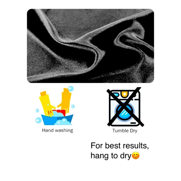 6 Pack Satin Dust Bags — Large Size: 23.6”×19.6” approx (Black) - Picture 2 of 2